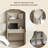 Compact Desk with Bookshelf for Small Spaces