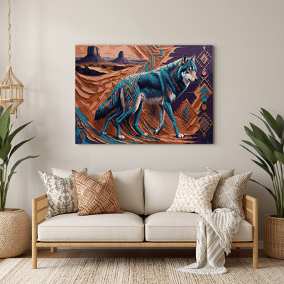 «Southwestern Animals», art mural brun 57