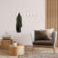 Crochet mural élégant en bois Blanchett, blanc et or, 39,4 x 2,8 x 3,1 pouces | Crochet 100% laiton, structure en bois de 0,8 po d'épaisseur | Conception moderne et innovante pour le vestibule, solution de rangement élégante et fonctionnelle-120466071