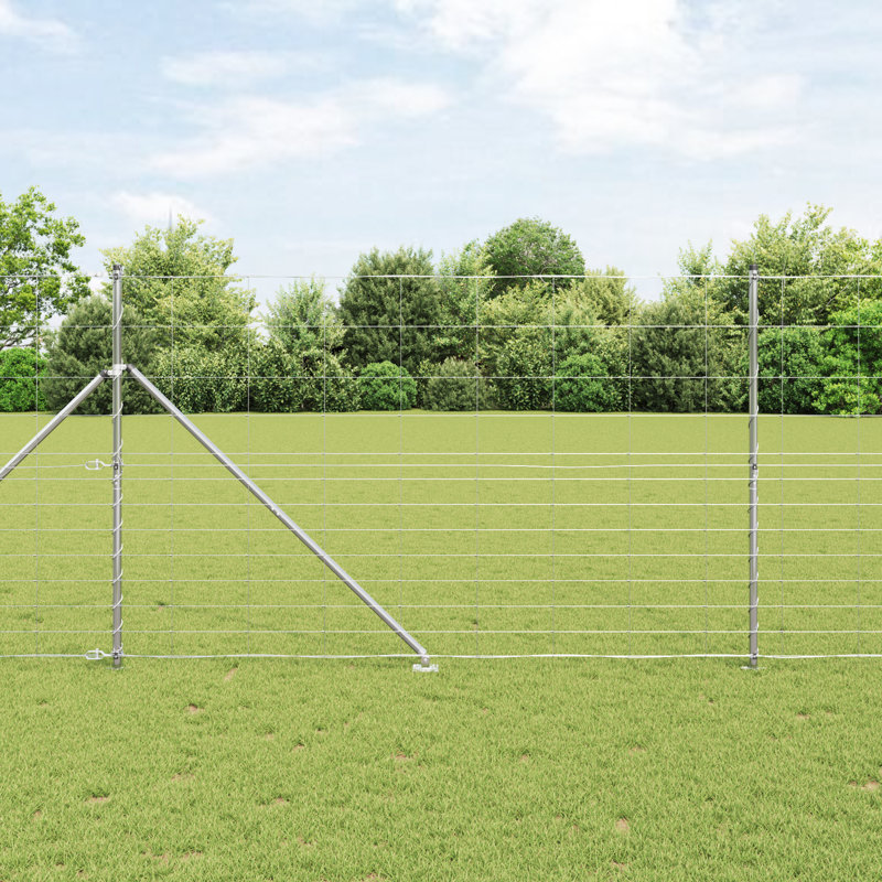 Vidaxl Field Fence Galvanised Steel, 150cm H x 2500cm W