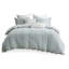 Housse de couette en coton pour lit double / grand, rayée et inversée avec conception de cravate intérieure pour lit double / grand, attaches de coin à imprimé diamant