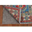 Tapis de couloir bleu fait à la main Kazak 3 x 10