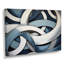 Bleu et blanc tourbillons d'anneaux I - art mural abstrait, salon-1846071418-1846071422