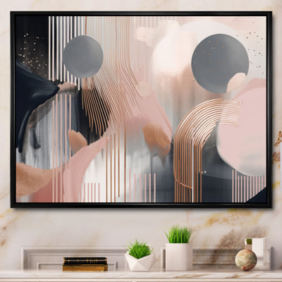 Whispers Of Marble II - Art abstrait marbré encadré