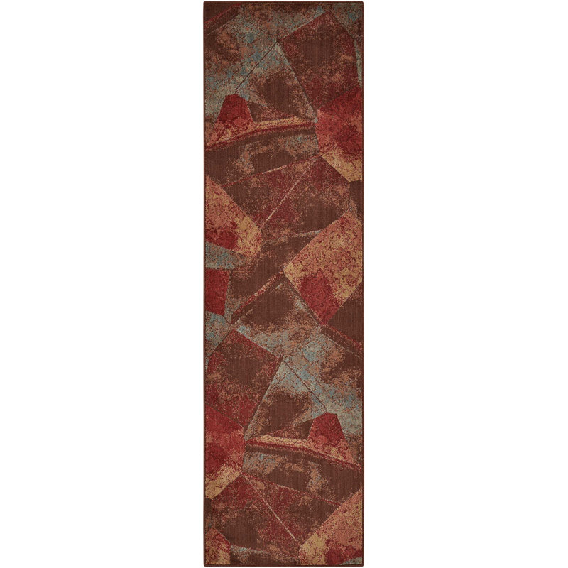Tapis multicolore Yenitza, Tapis de couloir 2 pi 3 po x 8 pi