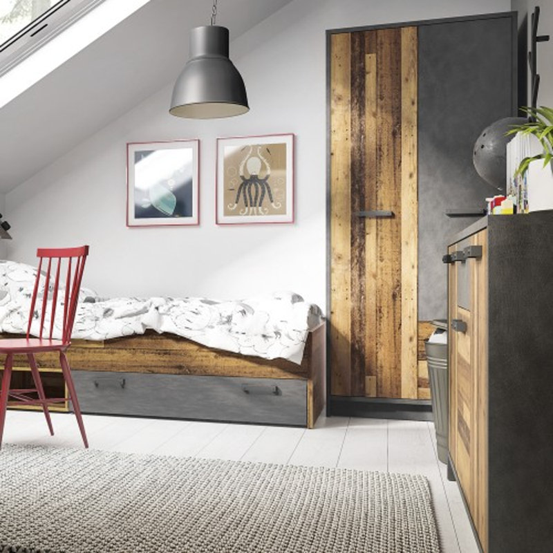 Demir 2 Door Manufactured Wood Wardrobe