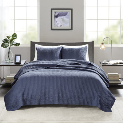 2 Piece Quilt Twin/Twin Xl - Cream, Microfiber With Cotton Fill, Reversible, Non-Irritating Bedding , Machine Washable For Beds In Cream Microfiber, Filled, Allergy-