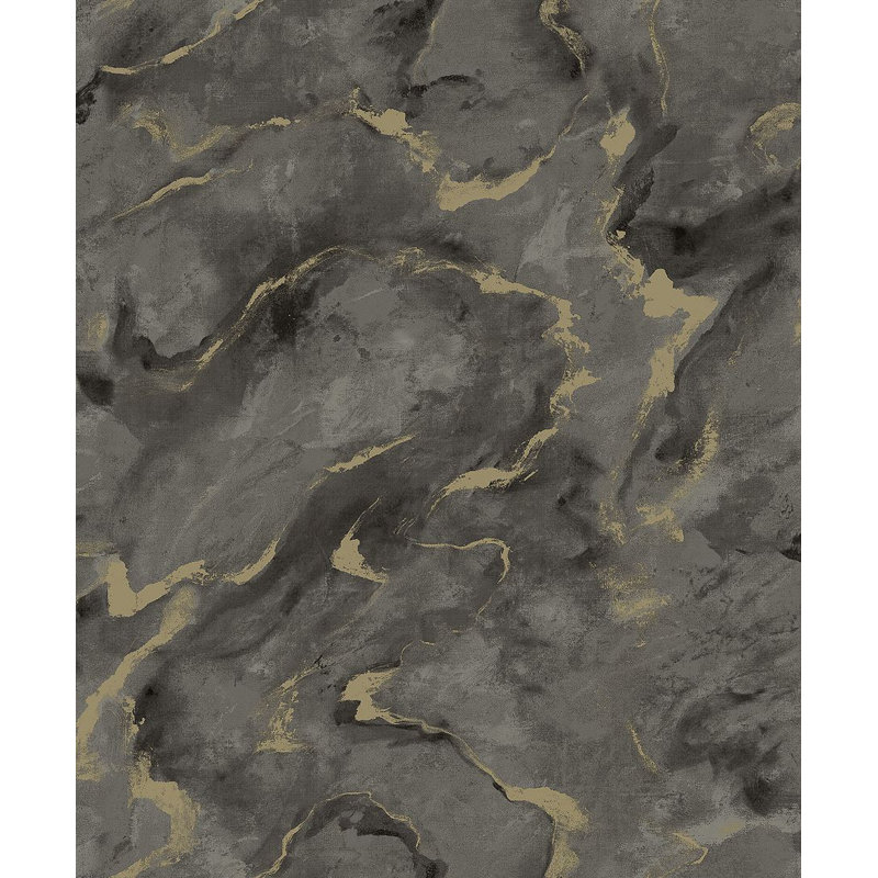 Metallic Wallpaper Roll, Charcoal