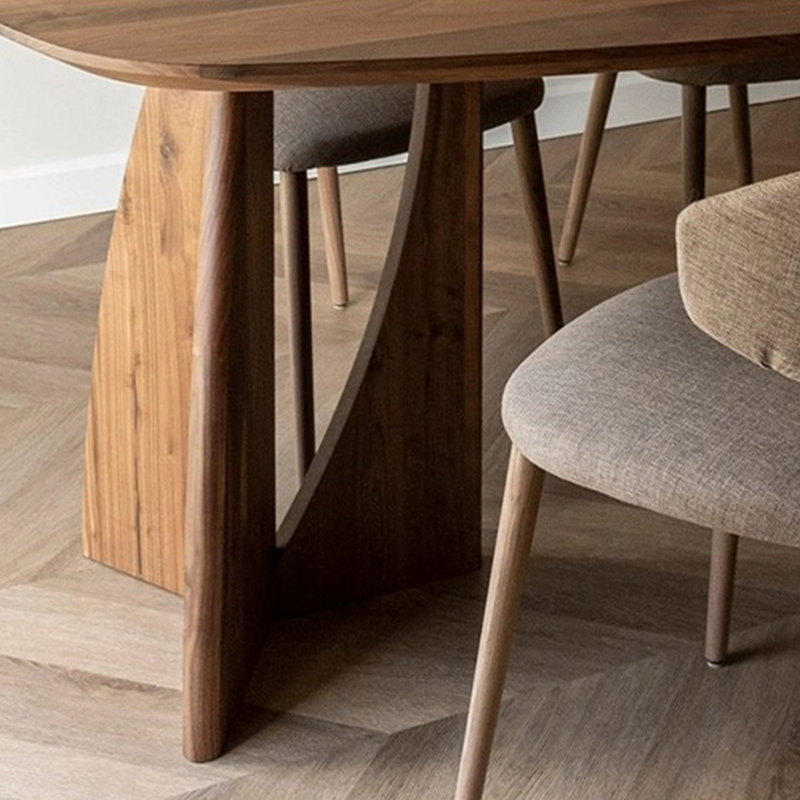 Table de salle à manger en chêne, H 29,53 po x L 70,87 po x l 31,5 po