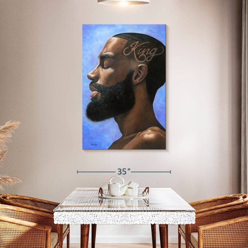 Leisha African King, 48" H x 32" W