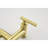 Gold Kitchen Faucet - Brass, Hot Cold Water, 3 Handles, 2 Holes, Wall Mount, Corrosion Layer, Gentle Water Stream Pot Filler Gold, & -Swing Arm, Aerator