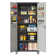 71" H Metal Garage Storage Cabinet with Wheels - Rolling Tool Cabinet with 2 Doors and 4 Adjustable Shelves