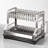 Two-Tier Stainless Rust-Resistant Adjustable Dish Rack