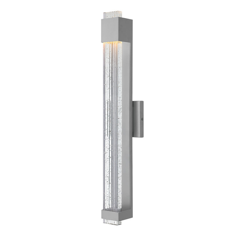 Glacier LED Outdoor Flush Mount, Bronze, 22" H x 4.8" W x 4" D