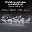 vidaXL LED Reindeers Fabric-208832807