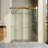 Opal Mirage MCOCOD 56-61" W x 79" H Double Sliding Frameless Smooth Sliding Shower Door with 3/8"(10mm) Clear Glass-110440161