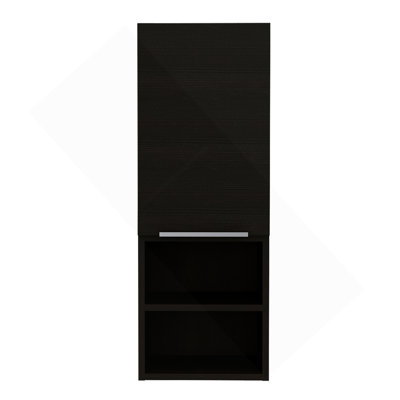Armoire de salle de bain Mila, deux tablettes intérieures, deux tablettes extérieures, armoire à une porte