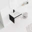 Meuble-lavabo mural 24 po avec lavabo en céramique et porte d'armoire à fermeture en douceur 24 po