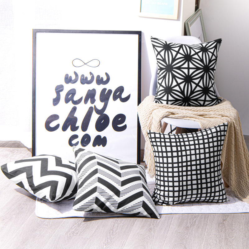 Housse de coussin moderne carré