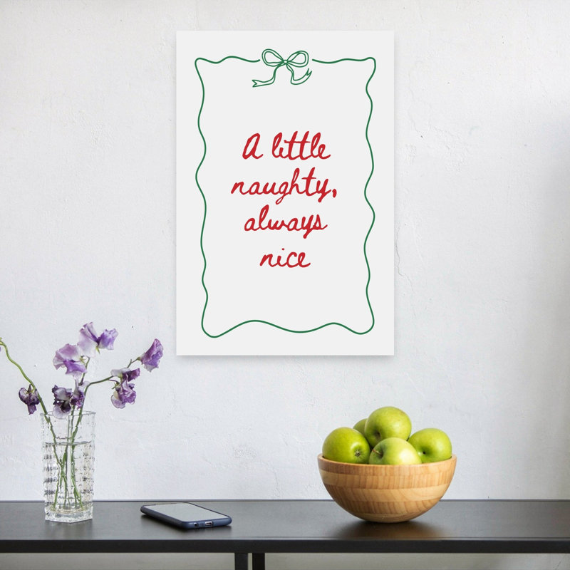 «A Little Naughty Nice», impression d'art contemporain abstrait fantaisiste, 24" H x 16" W