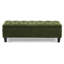 Banc avec revêtement bouclé, espace de rangement, pieds en bois d'hévéa, capacité de 136 kg, capitonnage à boutons et surpiqûres en losange, idéal pour la décoration du salon, 132 cm (L) x 44 cm (l) x 46 cm (H), rangement, support, charnières souples