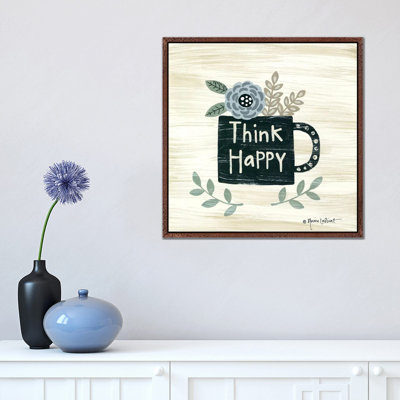 Think Happy by Annie LaPoint - Print on Canvas