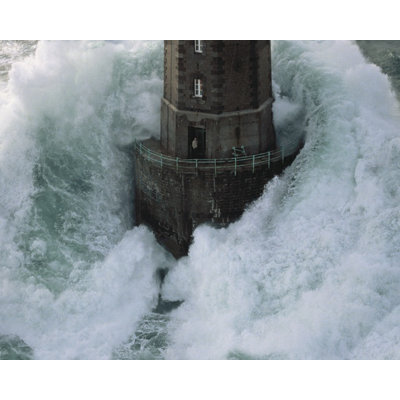 Phares Dans La Tempête La Jument by Jean Guichard - Print