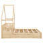 Lit plateforme charmant avec garde-corps et deux tiroirs de rangement, rangement pratique et familial-988602742