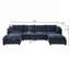 Canapé modulaire à 4 places avec 2 repose-pieds Cloud Couch Cloud-1765435631