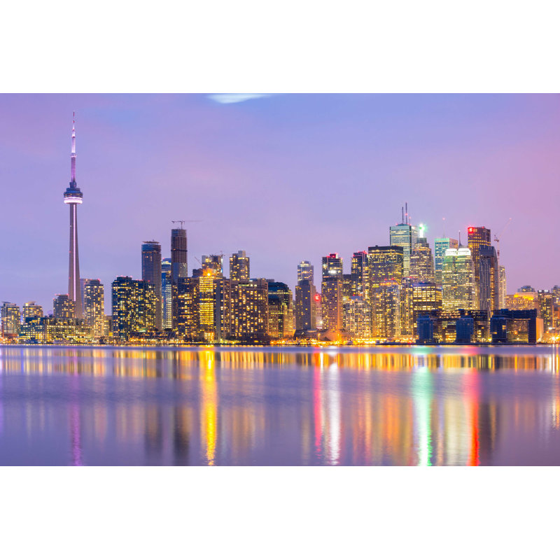 Toronto Skyline - Photographie sur toile tendue, L 30 po x H 20 po