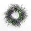 25cm Round Artificial Lavender Flower Wreath