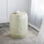 Tabouret d'appoint cylindrique crème et vert