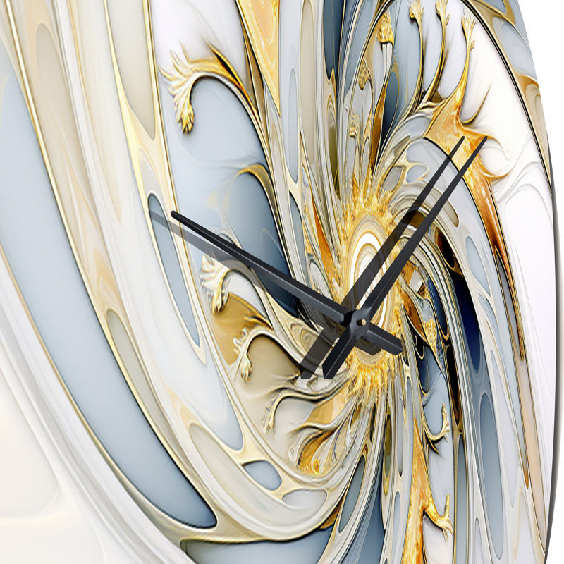 Horloge murale Fractal Flower Joy, Grand