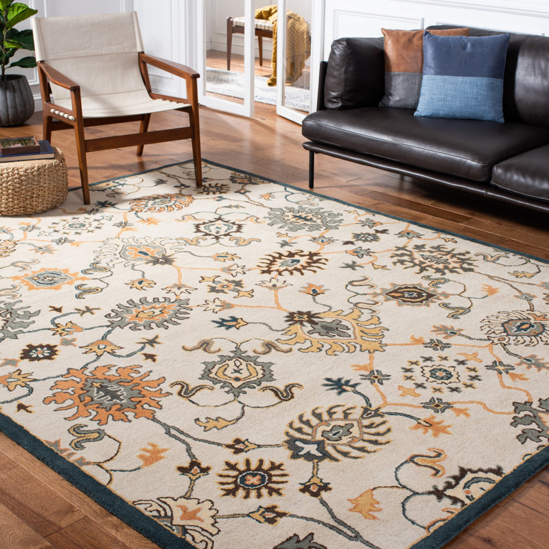 Tapis oriental en laine / coton touffeté à la main Heritage, Rectangle 6 pi x 9 pi