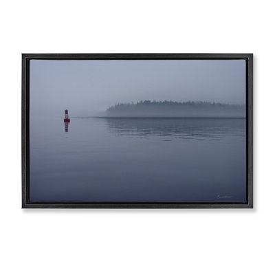 «Penobscot Bay Landscape», toile flottante encadrée par Belinda Aldrich