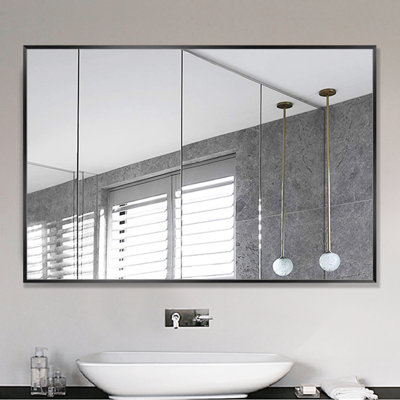 Jarrell Metal Flat Wall Mirror
