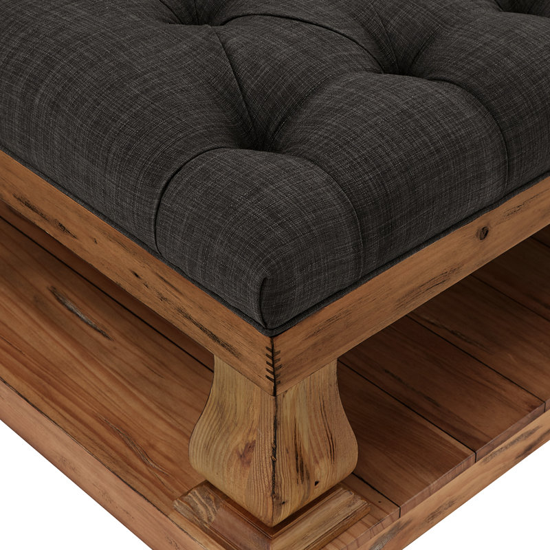 Table basse avec rangement Gowans, Gris foncé