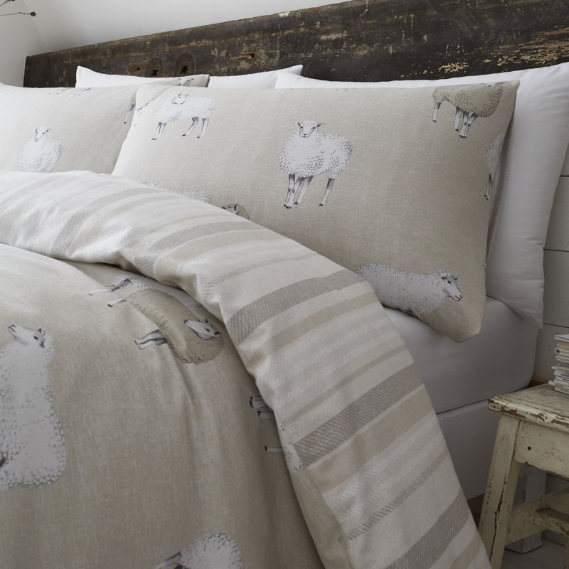 Brushed Sheep Natural, Kingsize - 2 Standard Pillowcases
