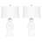 Ensemble de lampes de table en verre transparent 27,5 po Dalrymple