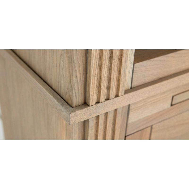 Earven 609.6cm H x 254cm W Library Bookcase
