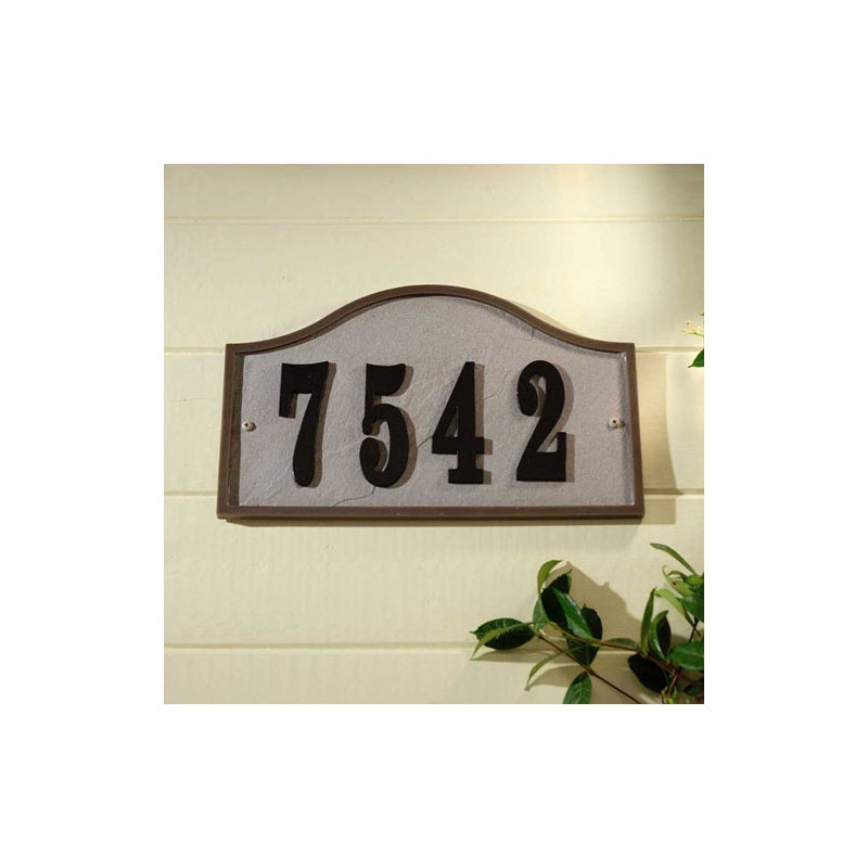 Arch Wall Plaque, Slate, Yes