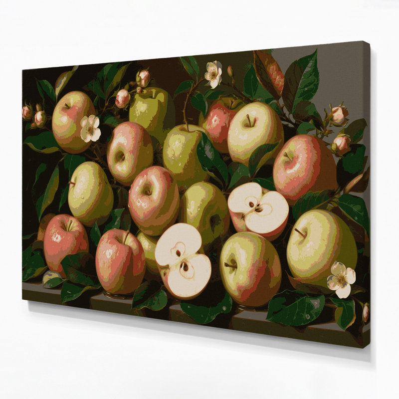 Art floral sur toile, H 16 po x l 20 po
