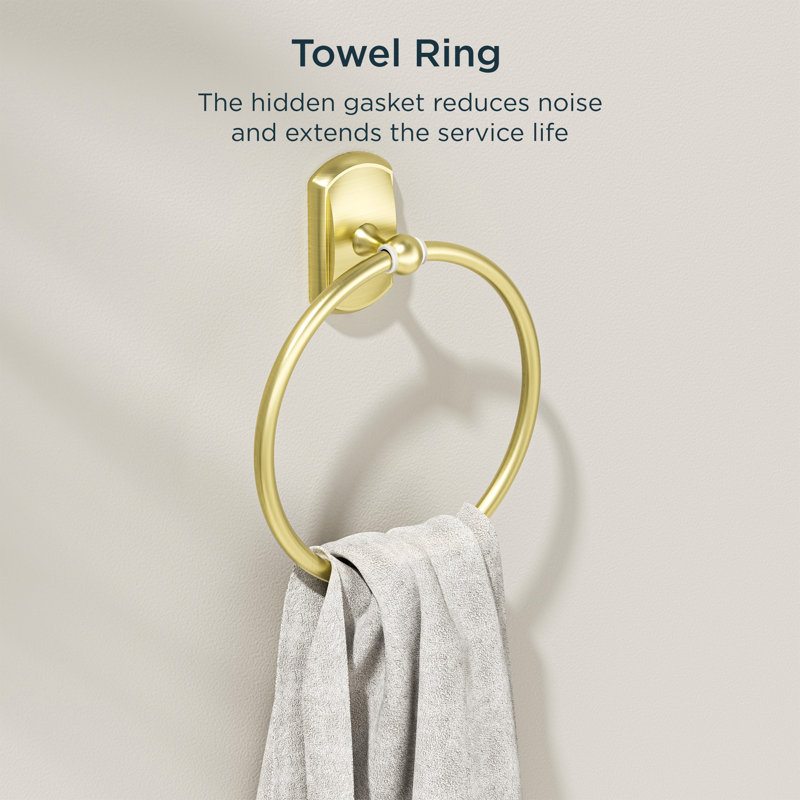 3 - Piece Bathroom Hardware Set, Light Gold