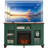 52" Fireplace TV Stand With 18”Silent Electric Fireplace, Farmhouse Entertainment Center For Tvs Up To 65", 2 Drawers TV Console With Glass Door Cabinet, Green Tvs Cabinet For Living Room-569636051