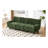 Green Chenille 94.5-Inch 3-Seater Sofa with Compressed Packaging