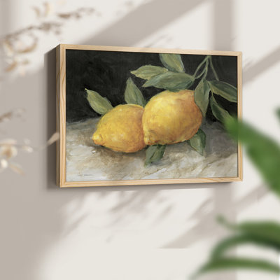 Zesty Lemons II -Framed Print - Restickable