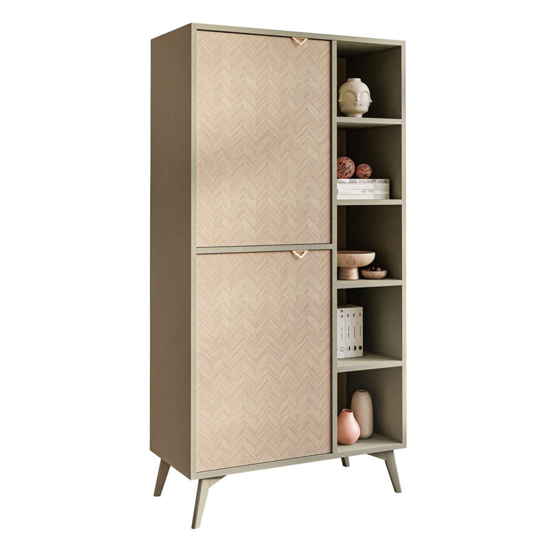 Daking 160cm H x 80cm W Standard Bookcase, Eucalyptus