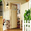 Pine Entry Door Slab With Sound-Reducing Natural Pine Frame - 6 Lite Clear Glass , Solid Wood-125217027-125360679