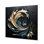 «Teal Spiral Leaves - Botanicals», art mural