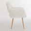Fauteuil rembourré avec pieds en métal
